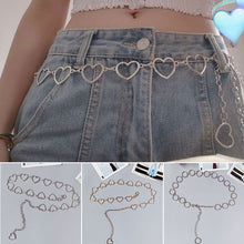 Load image into Gallery viewer, 105cm Waistband Pants Classic Waist Chain Love Heart Hollow Girdle For Women Hip Hop Style Fashion Fine Waist Belts 2020 Trendy