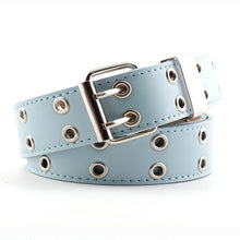 Load image into Gallery viewer, Women Punk Chain Fashion Belt Adjustable Double/Single Row Hole Eyelet Waistband with Eyelet Chain Decorative Belts 2020 New
