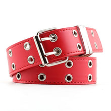Load image into Gallery viewer, Women Punk Chain Fashion Belt Adjustable Double/Single Row Hole Eyelet Waistband with Eyelet Chain Decorative Belts 2020 New
