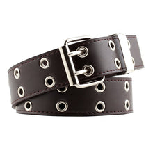Load image into Gallery viewer, Women Punk Chain Fashion Belt Adjustable Double/Single Row Hole Eyelet Waistband with Eyelet Chain Decorative Belts 2020 New
