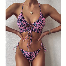 Load image into Gallery viewer, Sexy Bikini 2020 High Waist Swimsuit Women Swimwear Bathing String Bikini Set Hollow Out Swimsuit Female Swimming Suit For Women
