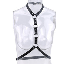 Load image into Gallery viewer, Women Sexy Harajuku O-Ring Garters faux Leather Women Body Bondage Cage Sculpting Harness Waist Belt Straps Suspenders Belt
