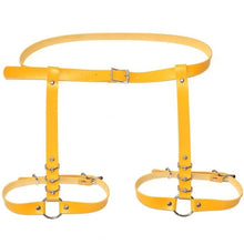 Load image into Gallery viewer, Women Sexy Harajuku O-Ring Garters faux Leather Women Body Bondage Cage Sculpting Harness Waist Belt Straps Suspenders Belt
