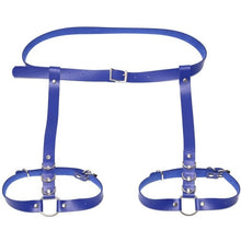 Load image into Gallery viewer, Women Sexy Harajuku O-Ring Garters faux Leather Women Body Bondage Cage Sculpting Harness Waist Belt Straps Suspenders Belt
