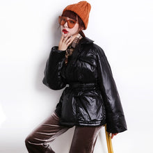 Load image into Gallery viewer, Janveny 90% White Duck Down Jacket Women Winter Parkas For Female Feather Puffer Coats Slim Long Thicken Snow Outwear Streetwear
